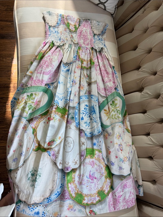 Rachel Antonoff Dresses & Skirts - Rachel Antonoff Strapless Maxi Dress in White, Green, Pink, Blue